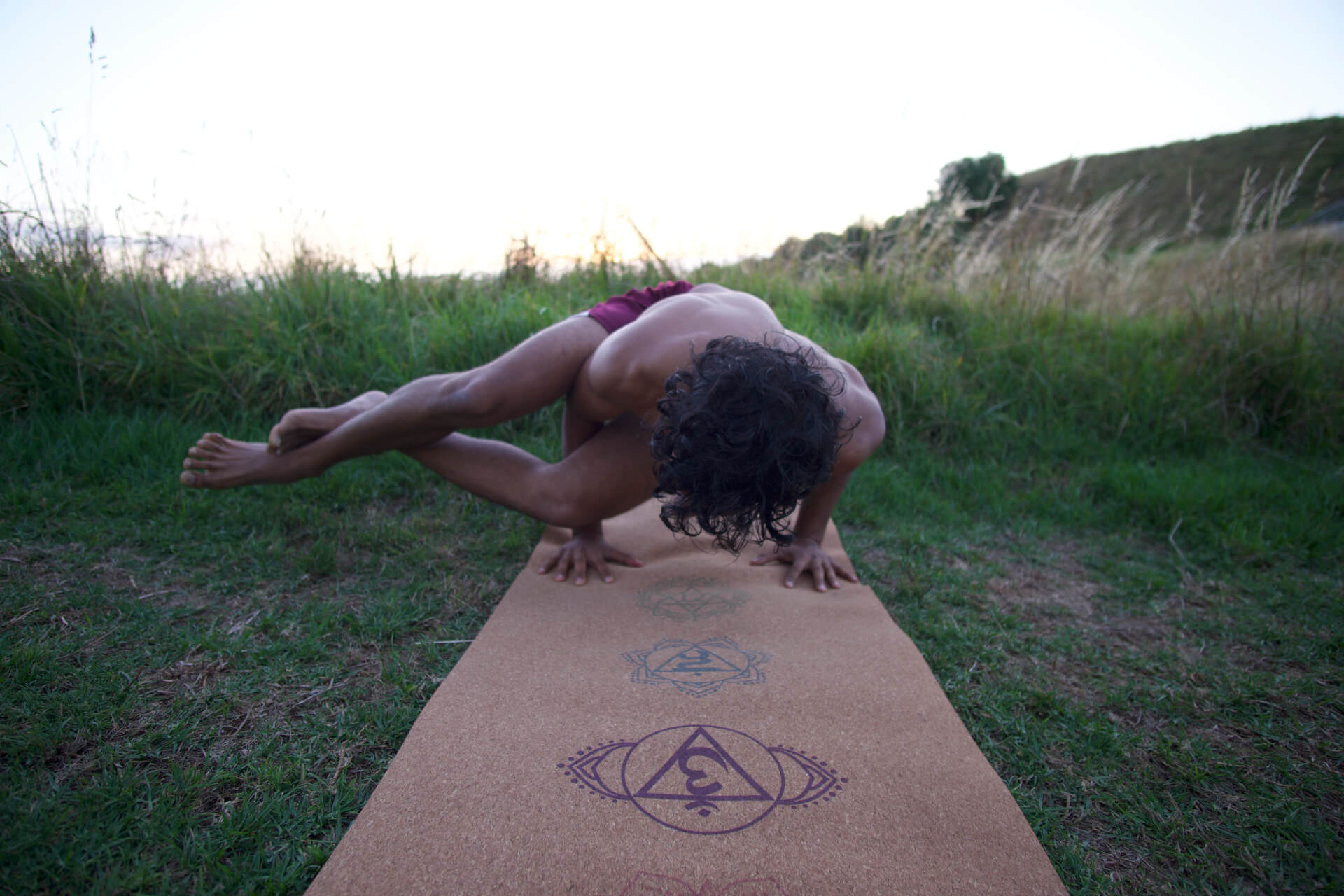 Practicing Yoga on Valka Yoga Mat