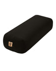 Rectangular yoga bolster in black