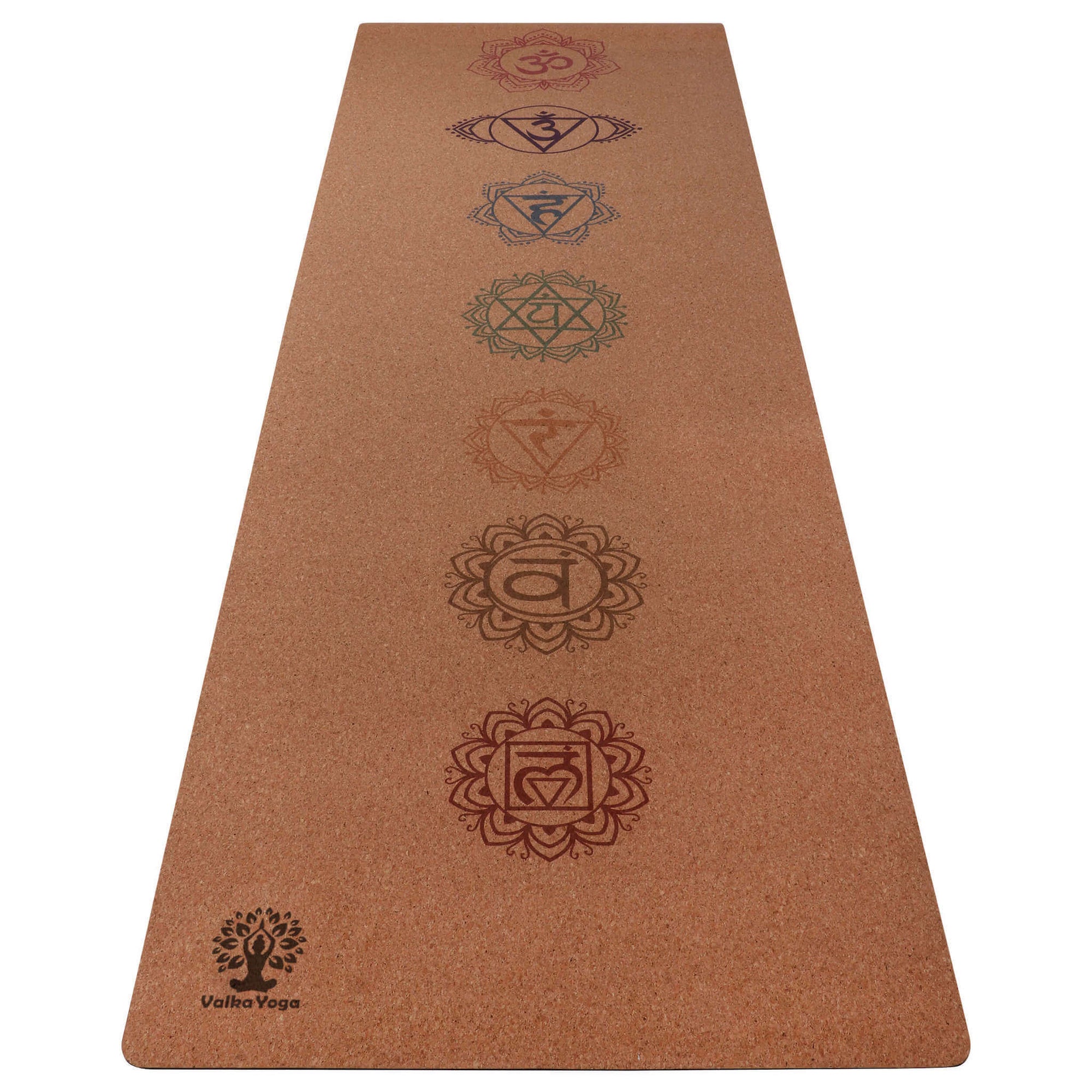 Yoga mat with Chakras print