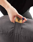 Yoga bolster with carry handle