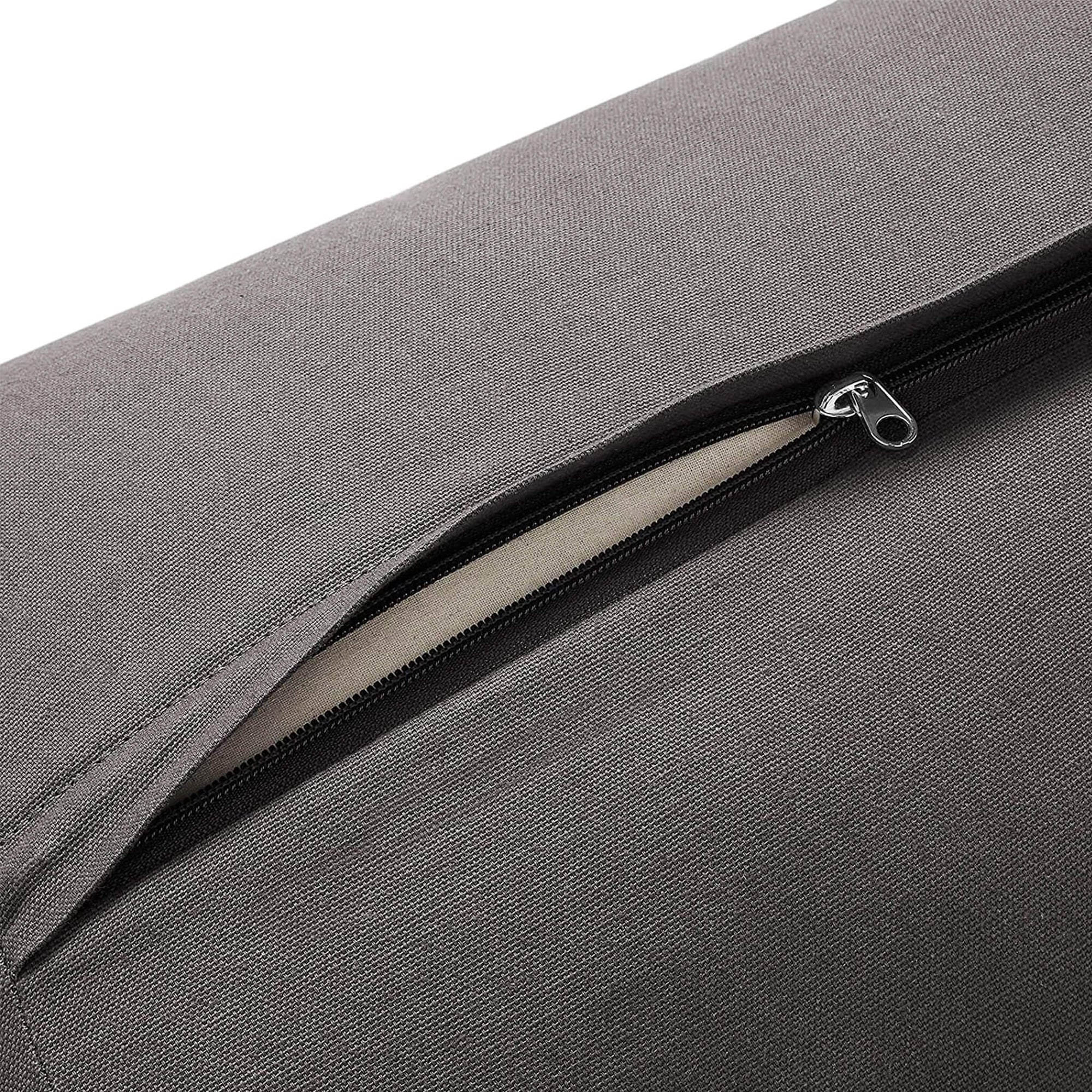 Yoga bolster with zipper