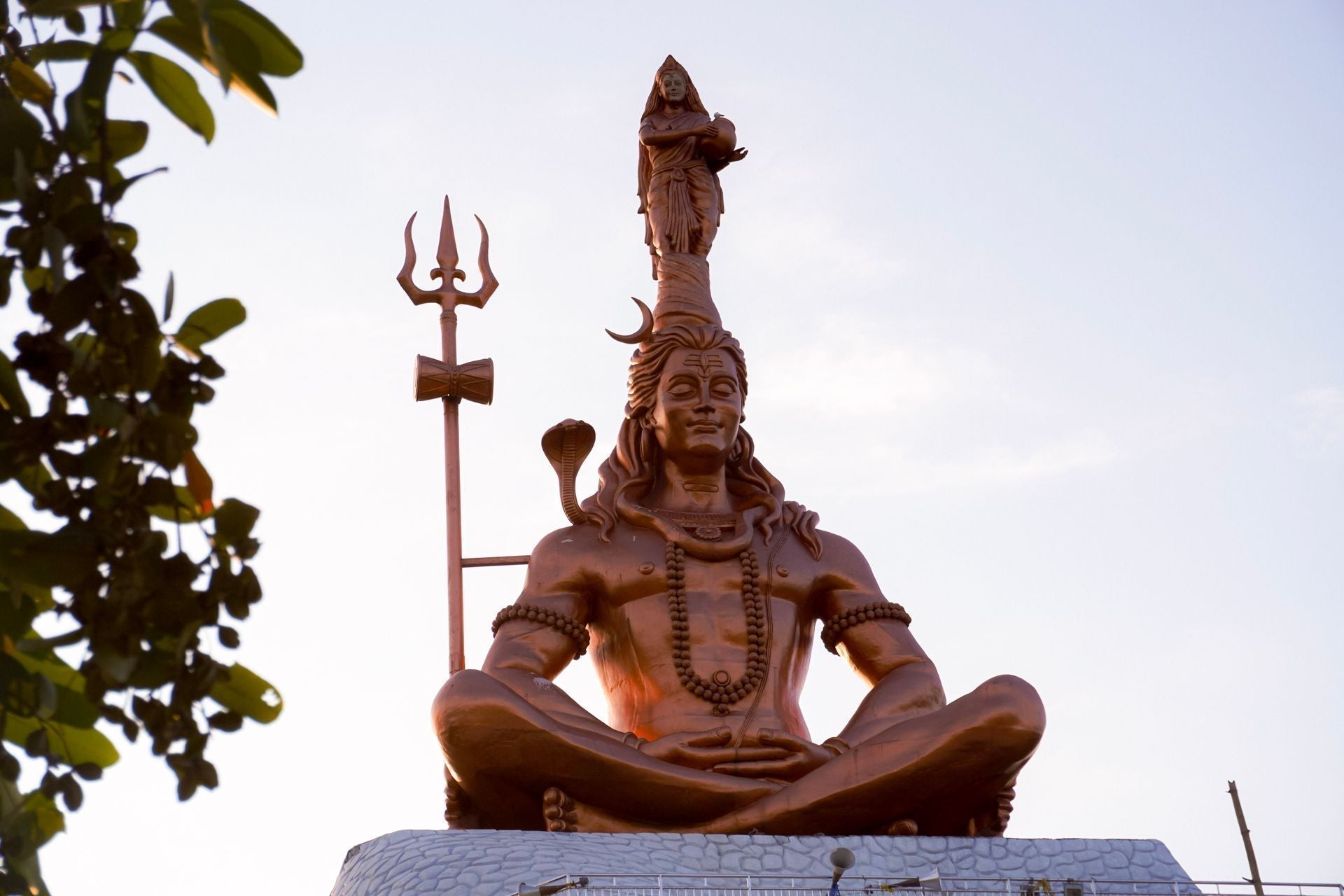 Lord Shiva seated yoga pose