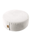 White cotton meditation cushion