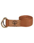 Cotton yoga belt - brown