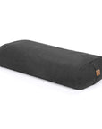 Charcoal grey rectangular bolster on a white background