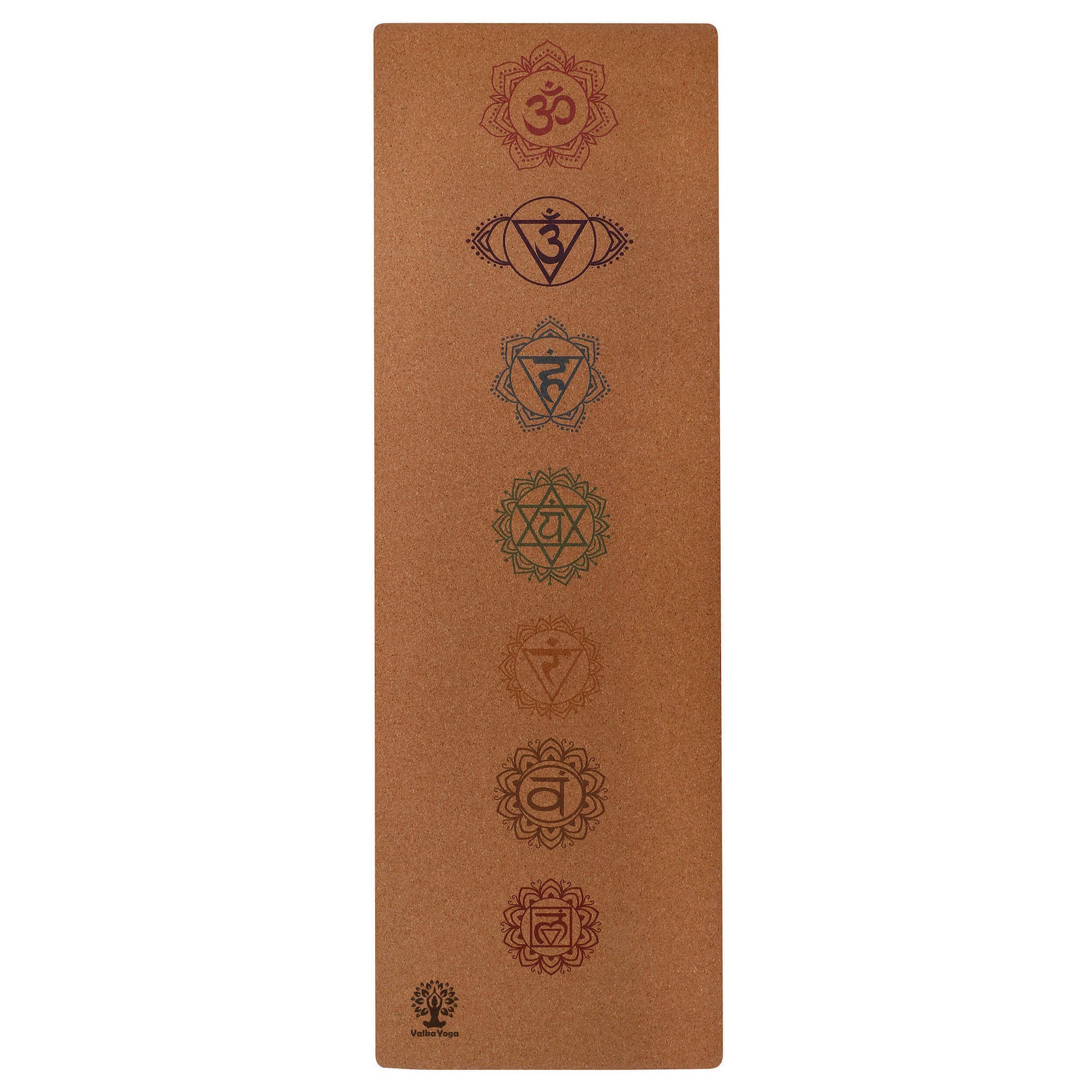 Yoga mat with Chakra design